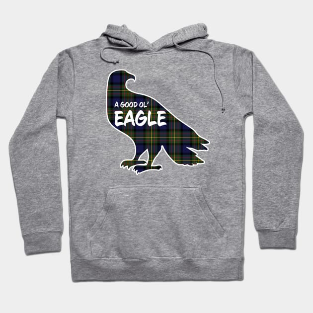 Eagle Critter - MacLaren Plaid Hoodie by Wright Art